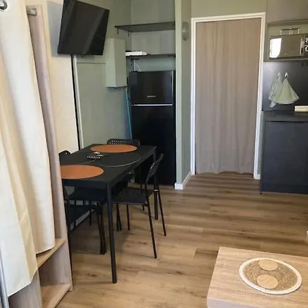 Studio-wifi,draps,clim Fixe,parking Prive 아파트 세테